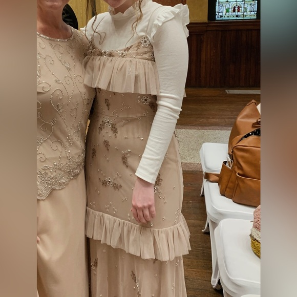 Gianni Bini Blush Formal Maxi Dress - Picture 5 of 6